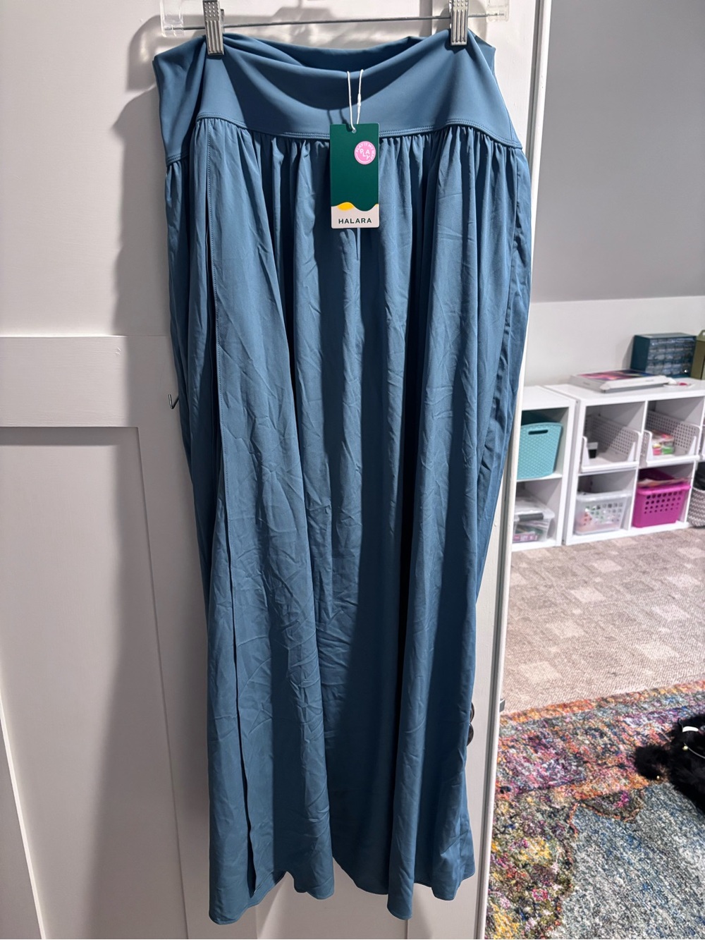 HALARA Teal Maxi Skirt